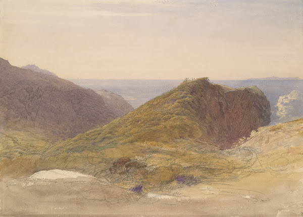 On the North Coast of Devon Lundy Island in the Distance ca 1835