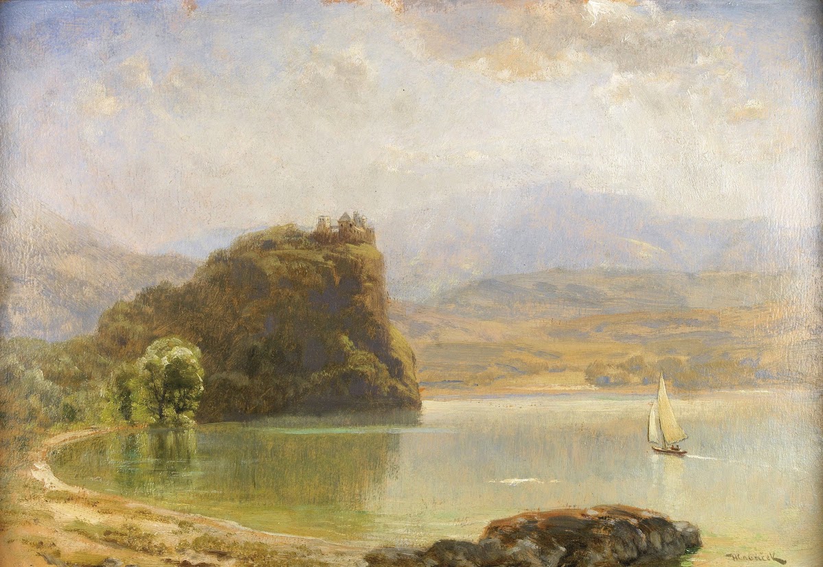 Landschaft mit Burg