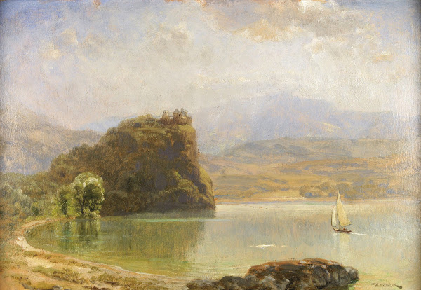 Landschaft mit Burg