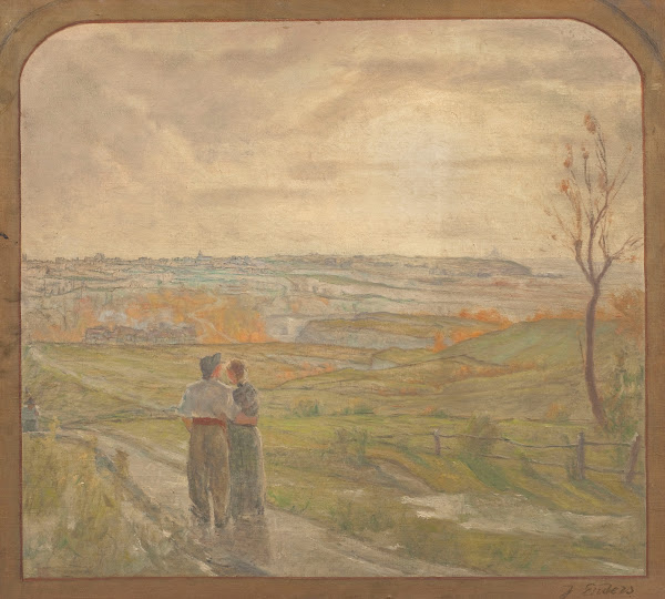 Paysage Avec Un Couple Marchant 1904 1907