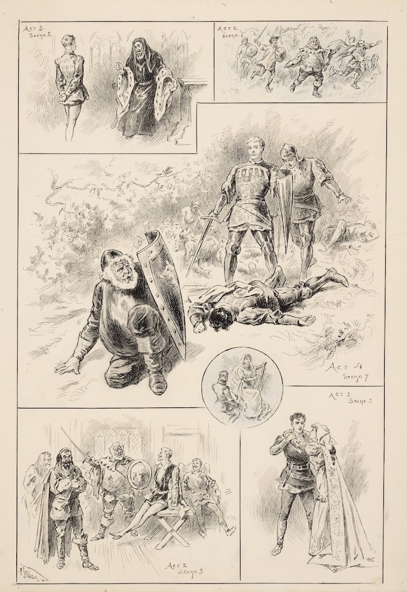 King Henry IV pt 1 Haymarket Theatre May 16 1896 Mr Tree as Falstaff Mr Waller a