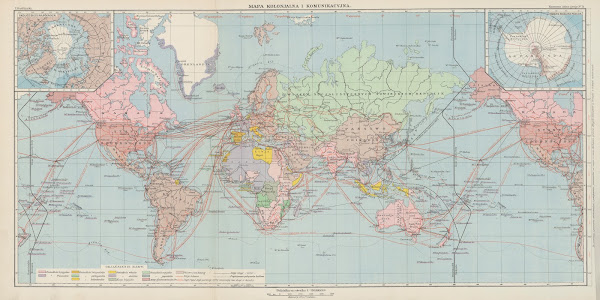 Mapa kolonjalna i komunikacyjna 1927