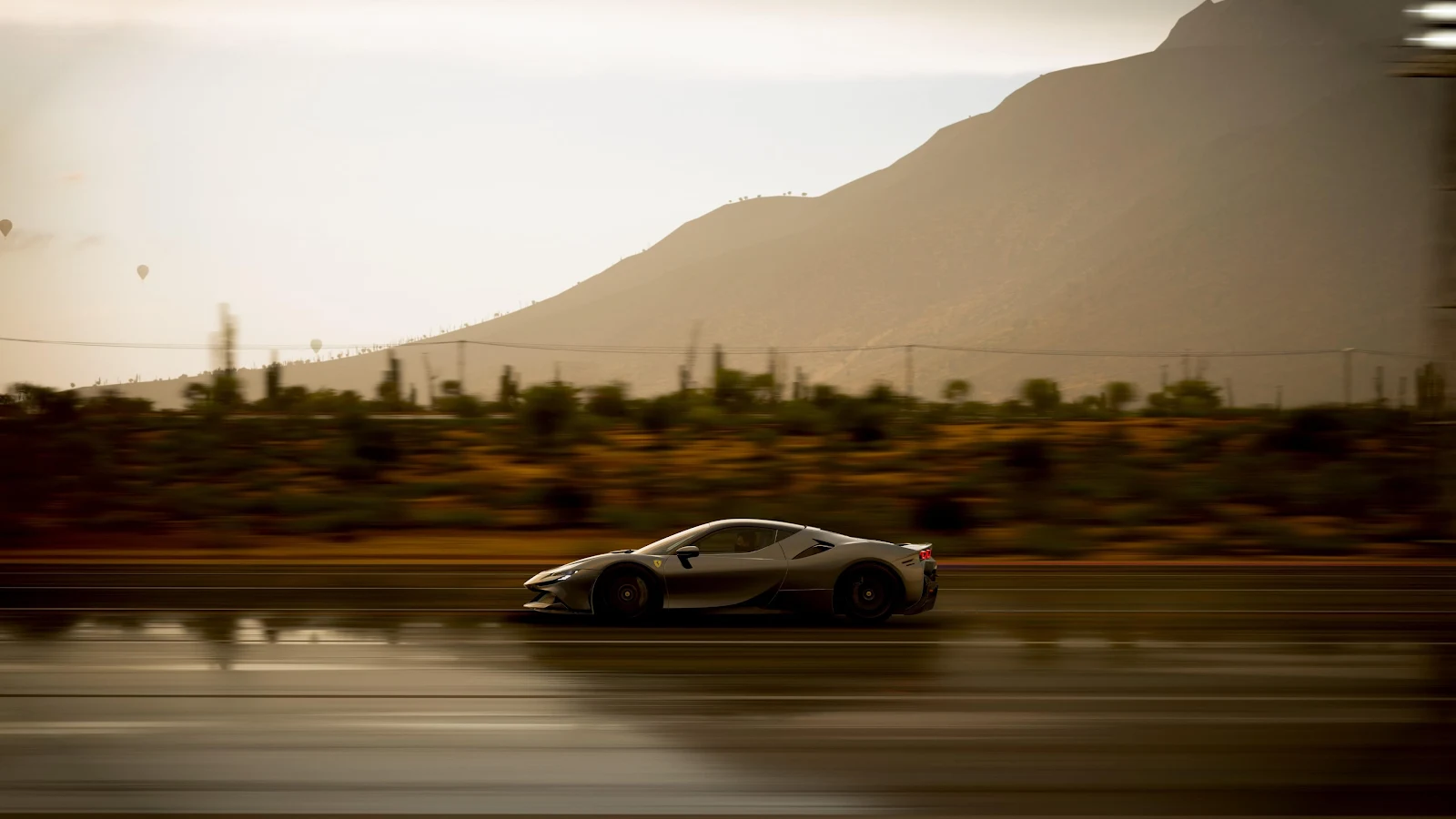 Ferrari SF90 Stradale Desert Drive - Gaming Photography 4K Wallpaper (3840x2160)