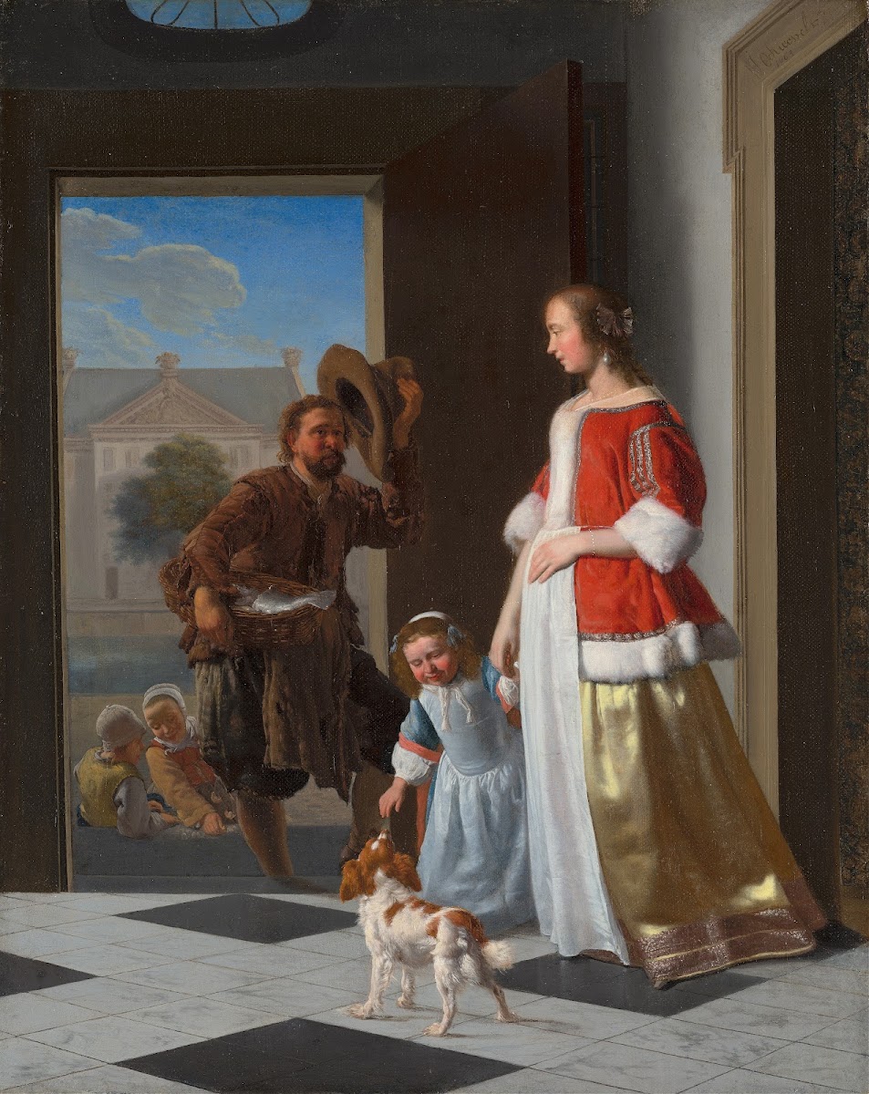 A Fishmonger at the Door 1663