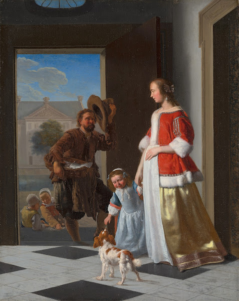 A Fishmonger at the Door 1663