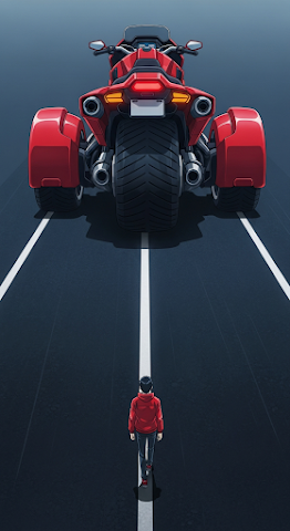 Red Bike Perspective