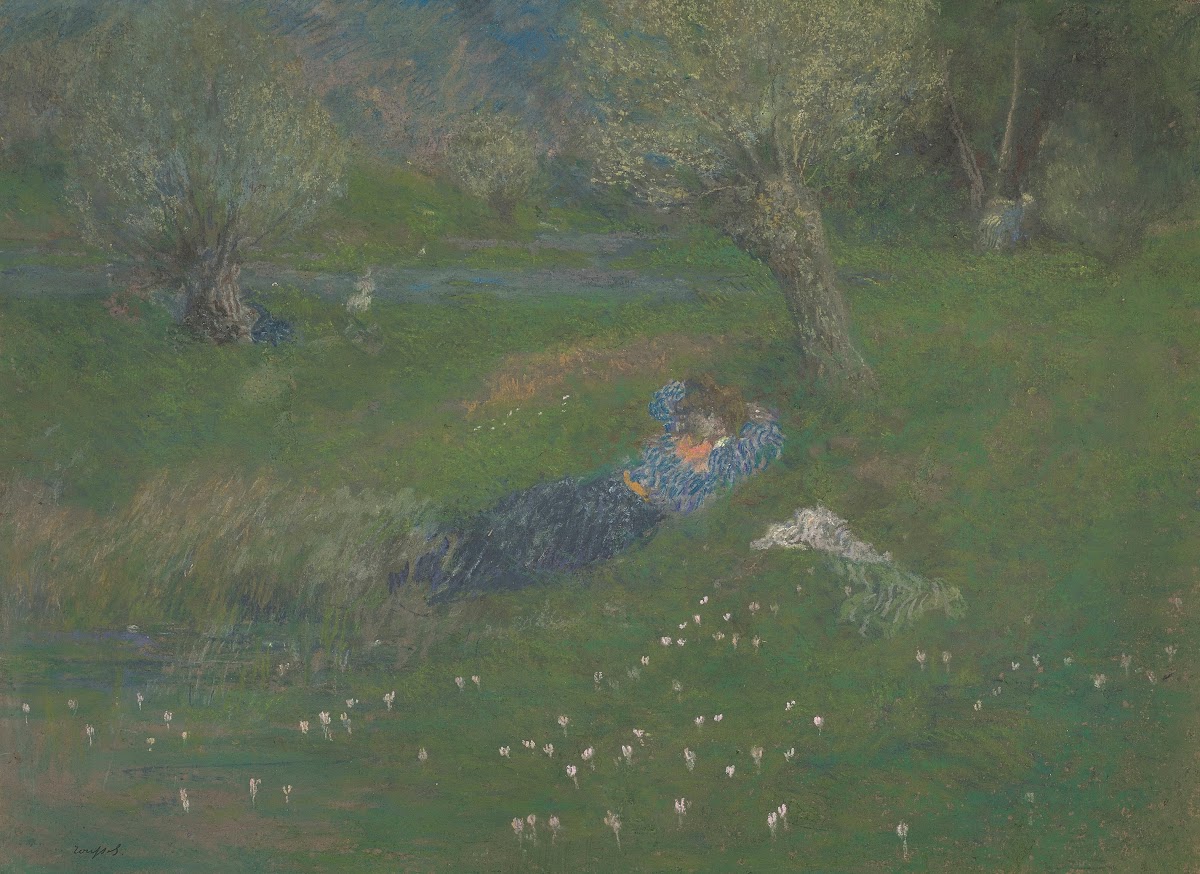 Le Repos sous larbre Misia Natanson à Villeneuve sur Yonne 1897 98