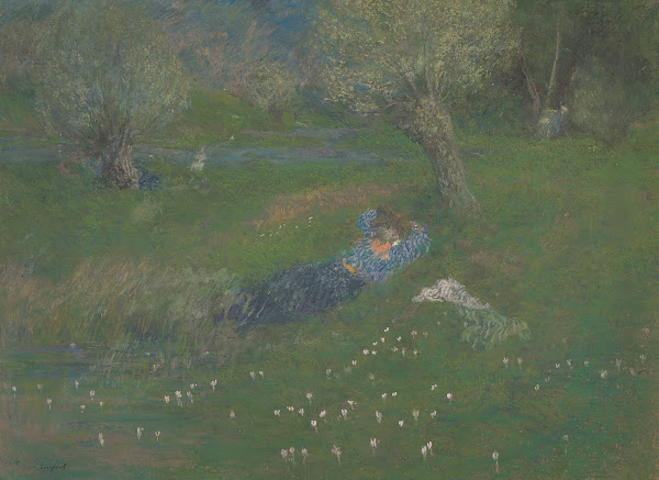 Le Repos sous larbre Misia Natanson à Villeneuve sur Yonne 1897 98
