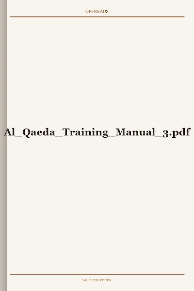 Al Qaeda Training Manual 3