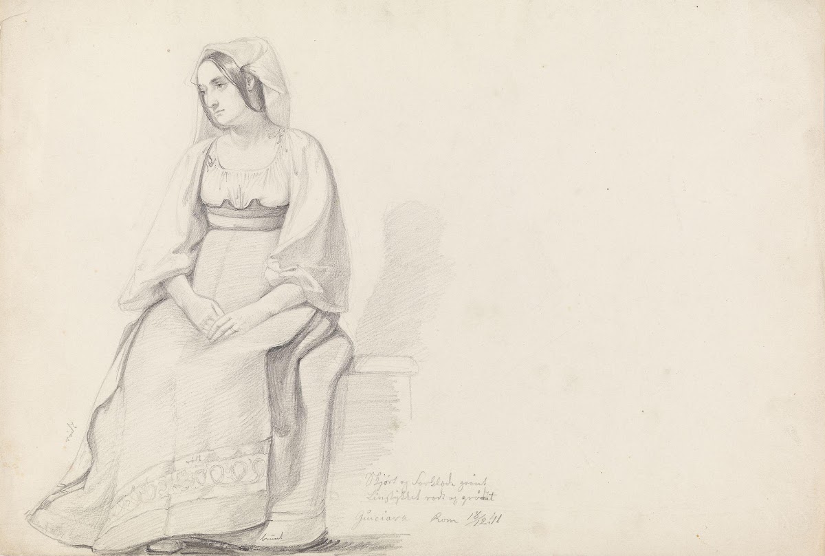 Ung kvinne Roma 1841
