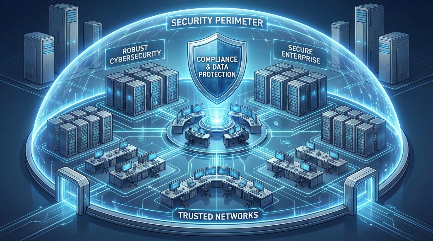 Secure enterprise environment with data protection