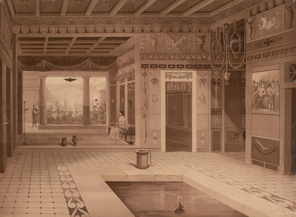 House of the Tragic Poet Pompeii 1883