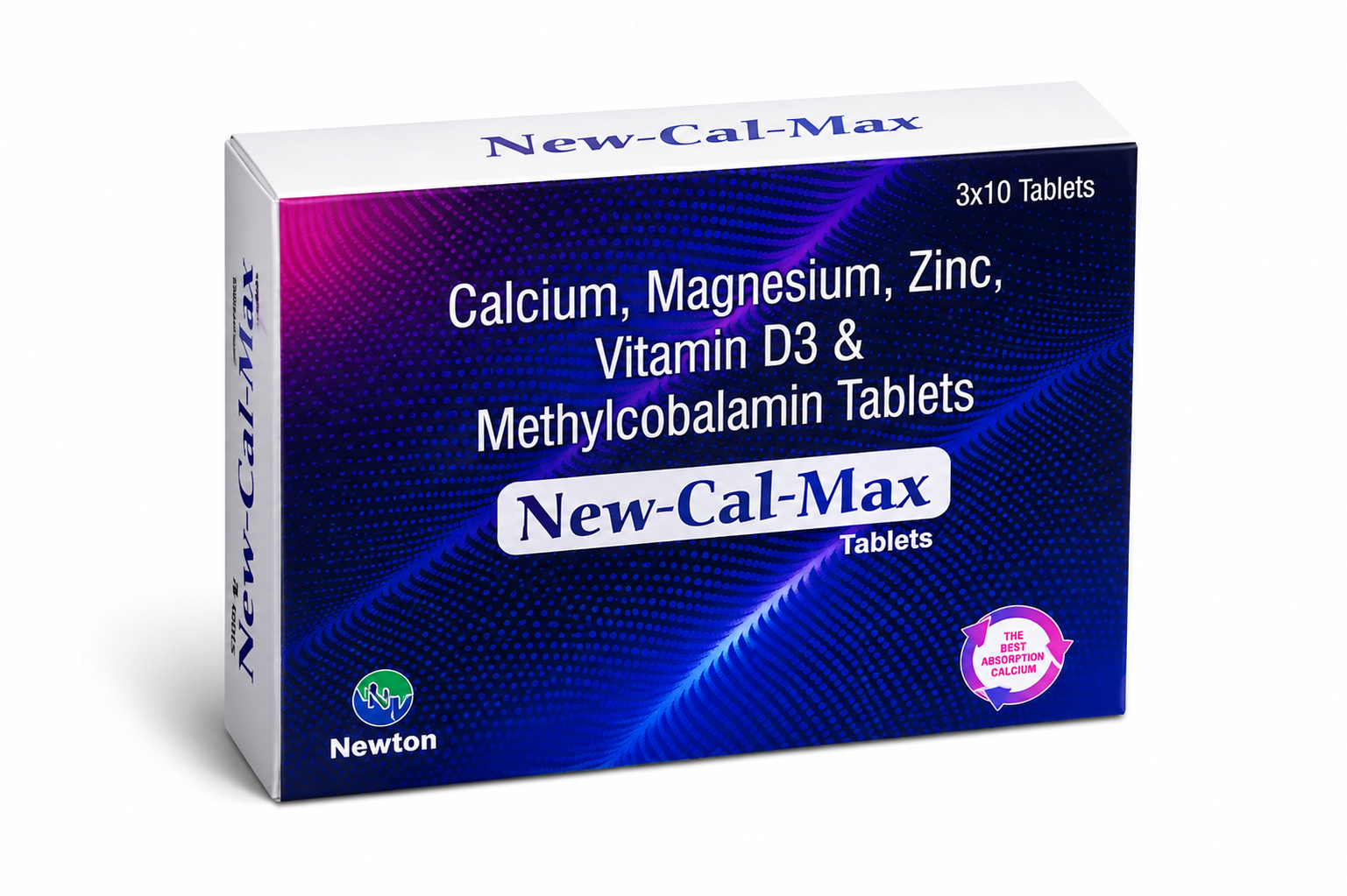 NEW-CAL-MAX TAB — Calcium Citrate Malate (1250mg)+Elemental Calcium (250mg)+Elemental Magnesium (50mg) +Elemental Zinc(4mg)+Vitamin D3 (1500mcg)