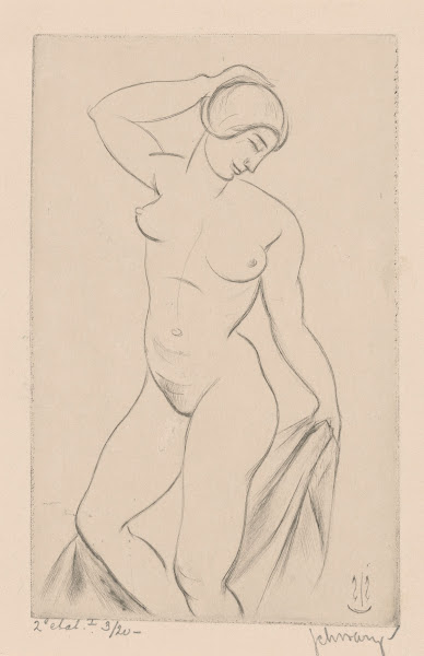 Naakte vrouw met hand op het hoofd 1886   1931