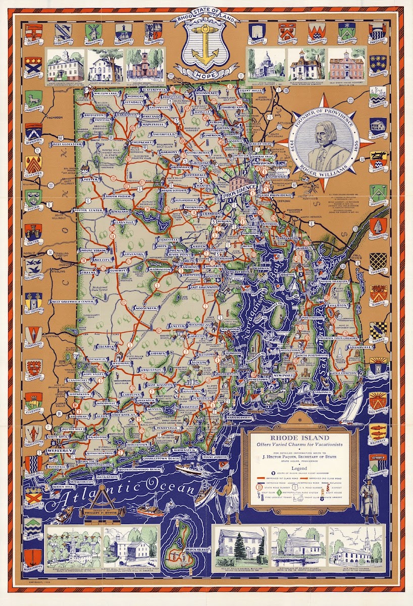 Rhode Island Offers Varied Charms For Vacationists 1939