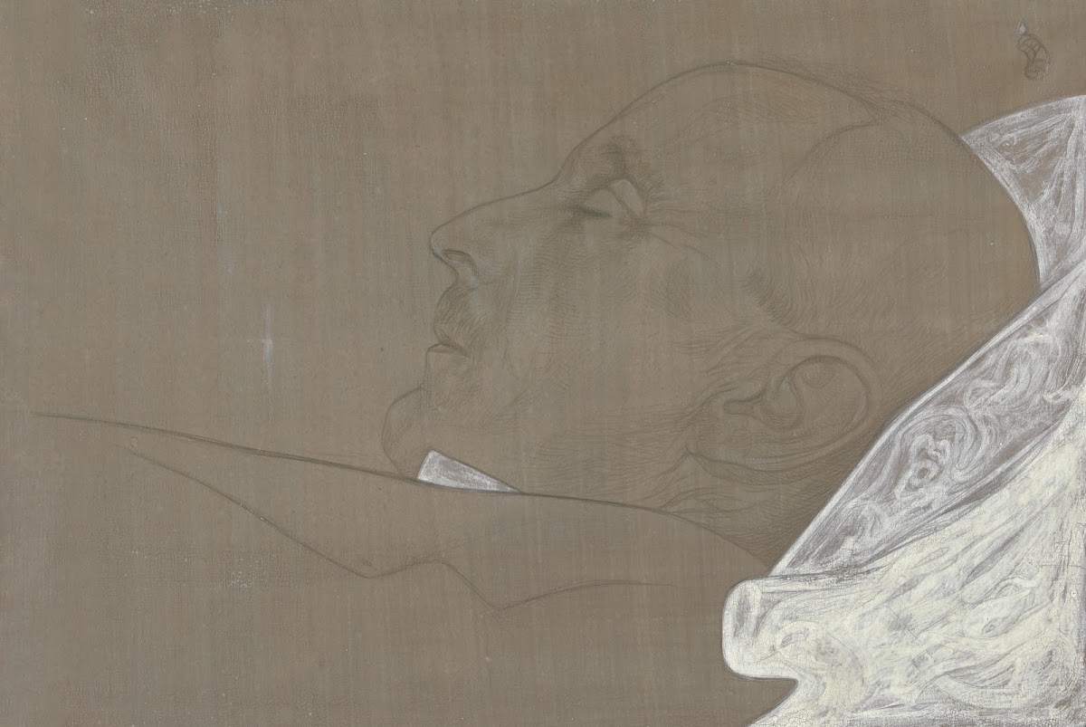 Portrait of a dead mans head