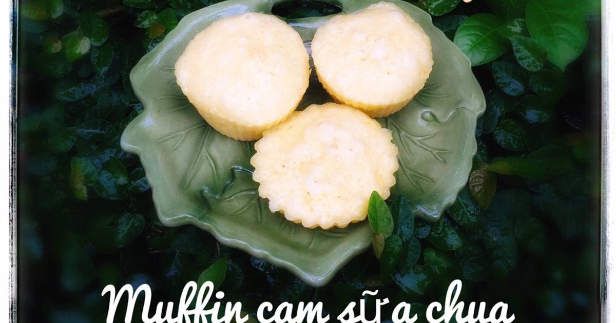 Muffin cam sữa chua