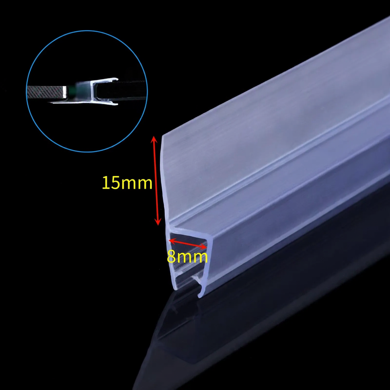 Magnetic seal strip for glass doors