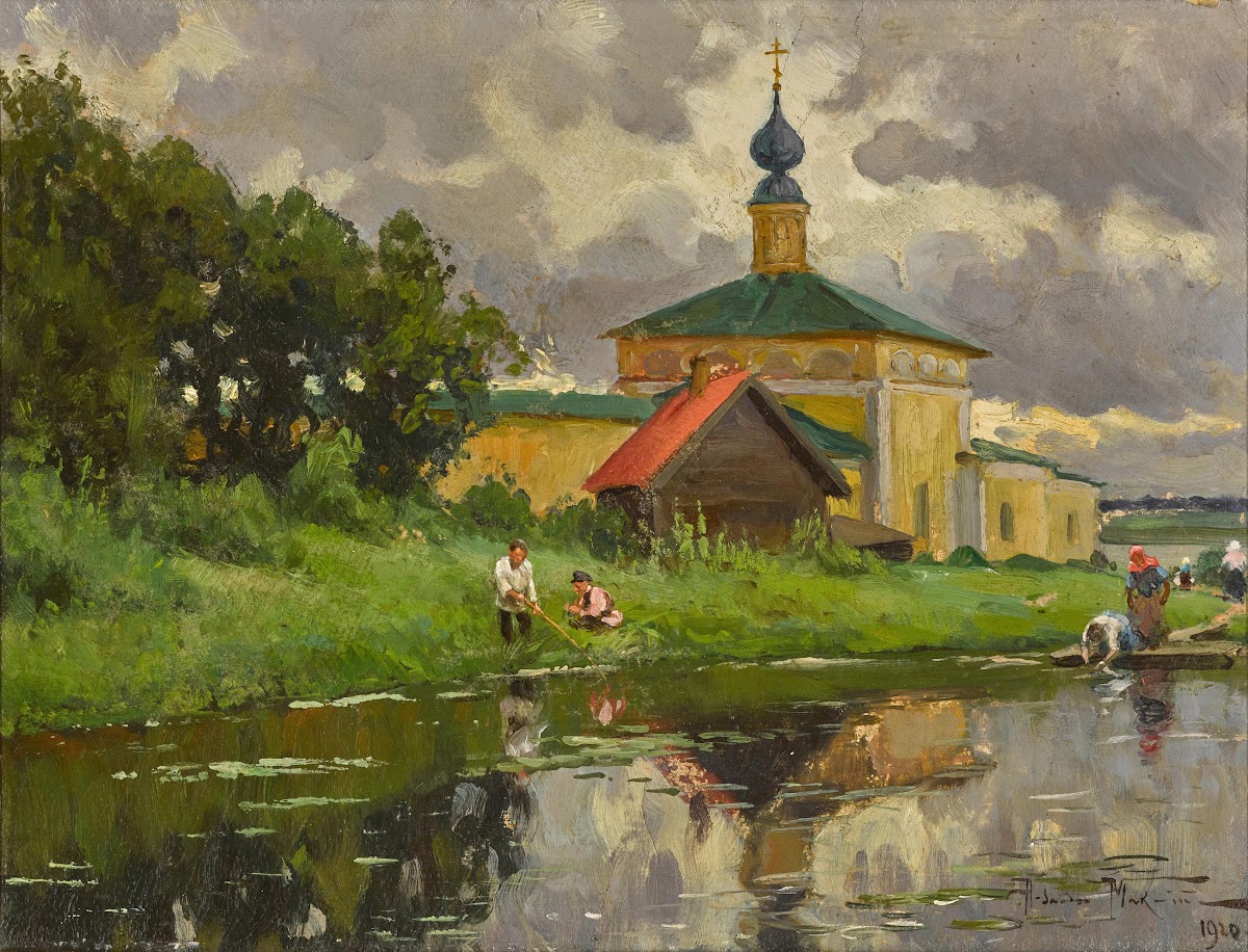 Monastery by a River 1920
