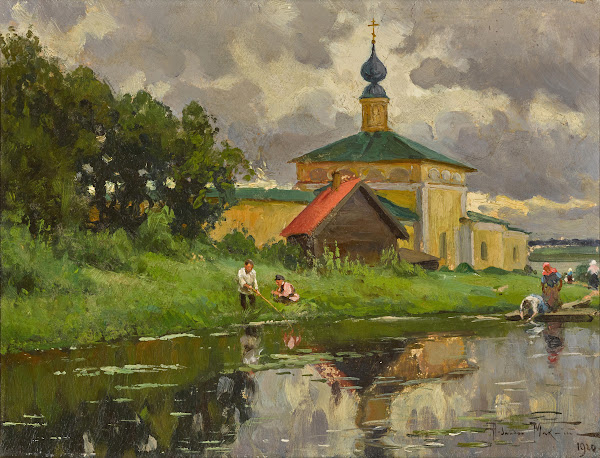 Monastery by a River 1920