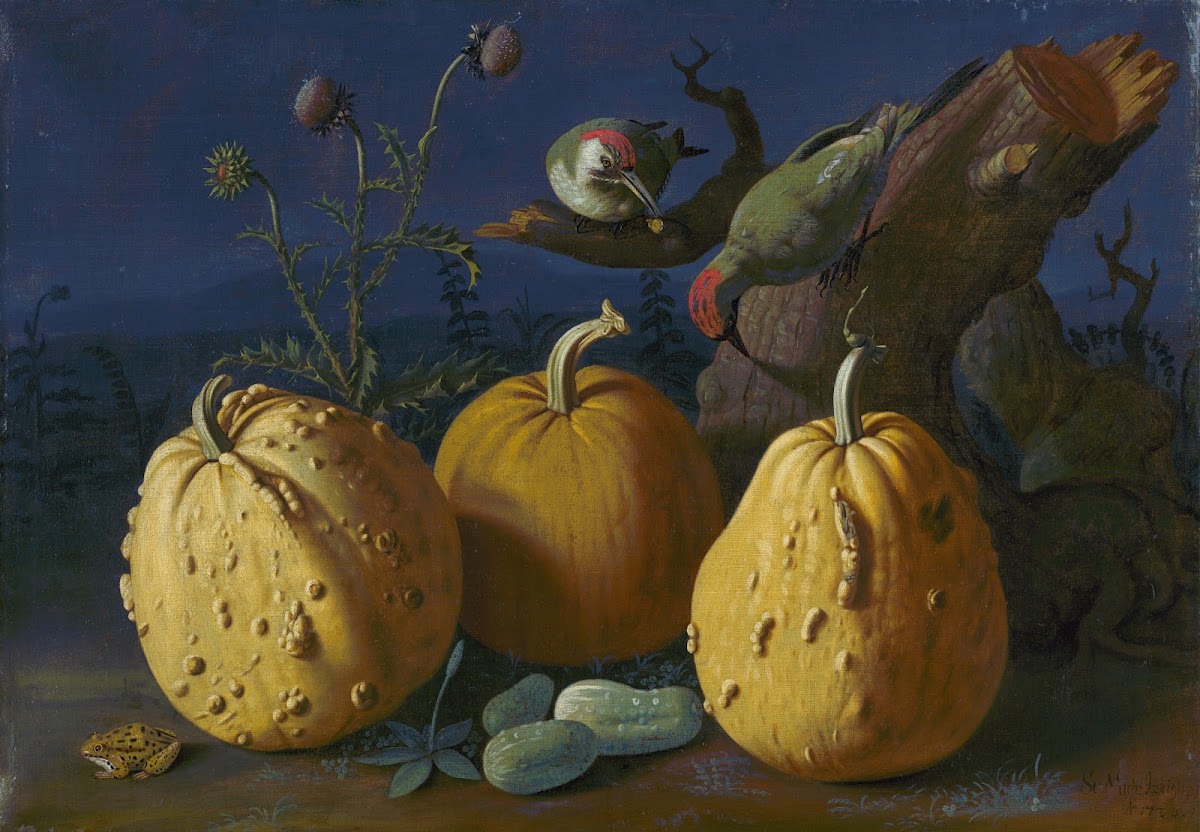 Still Life With Pumpkins And Cucumbers 1734