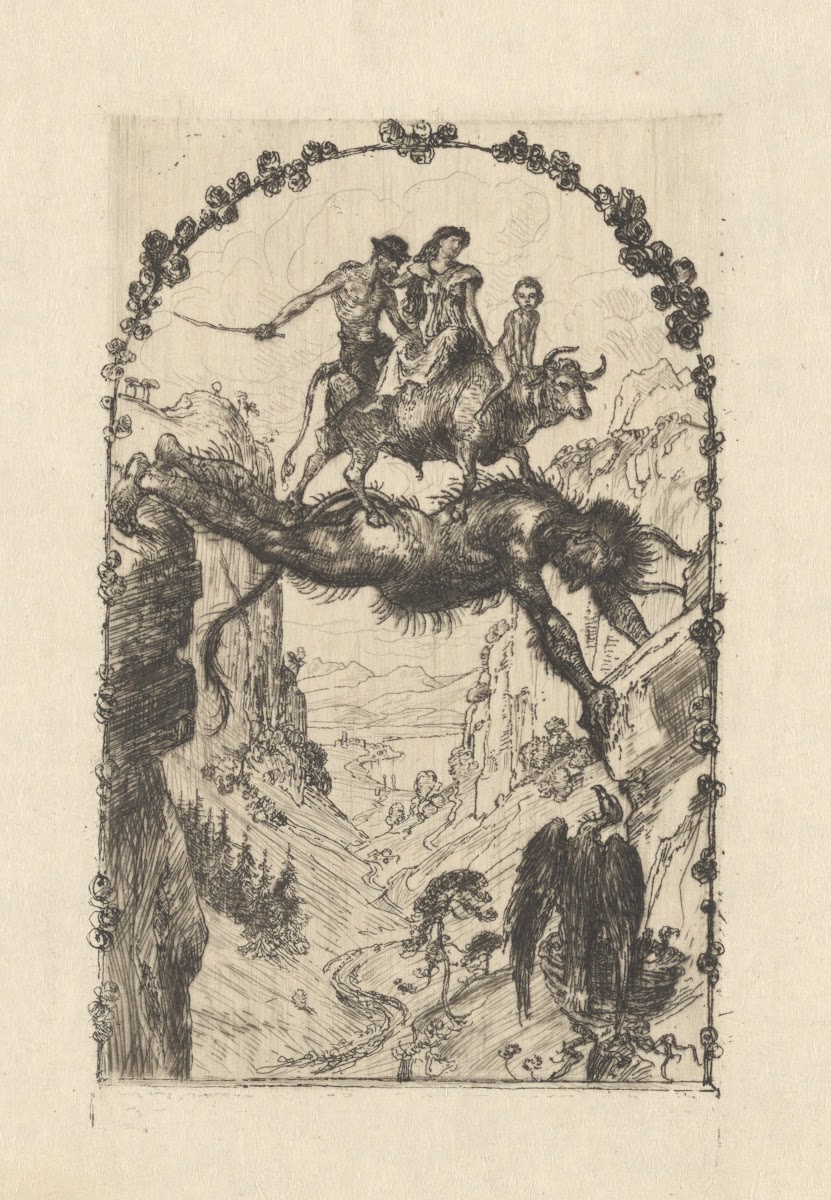 Neujahrskarte Teufelsbrücke 1902