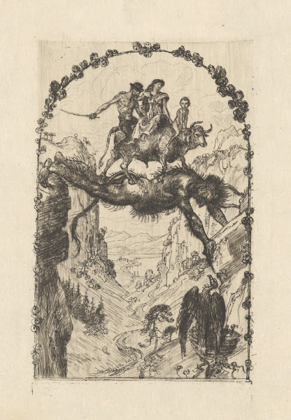 Neujahrskarte Teufelsbrücke 1902