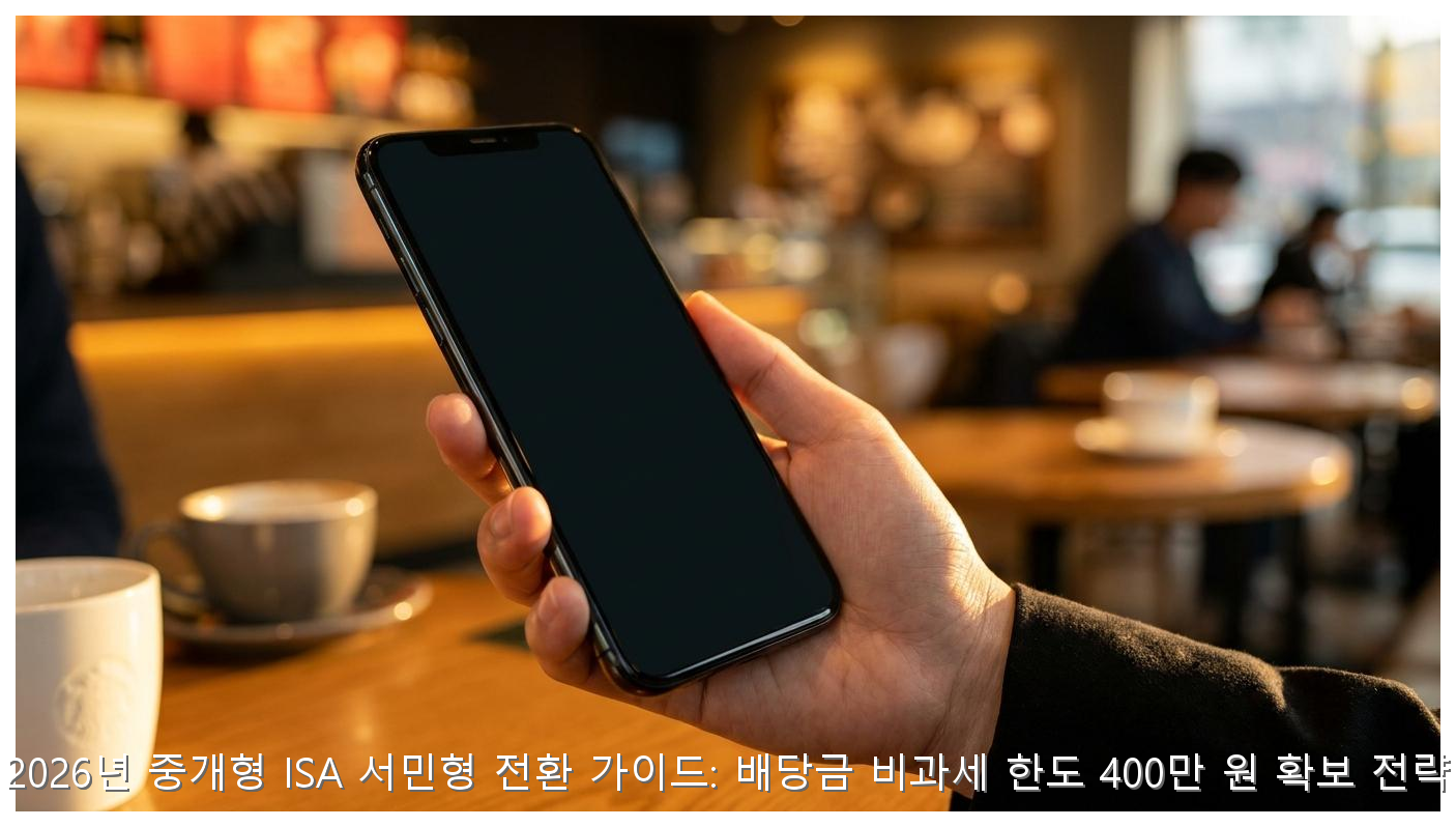 ISA 서민형 전환 배당금 비과세 400만 원 확보 전략 핵심 안내 및 분석 인포그래픽 (4)