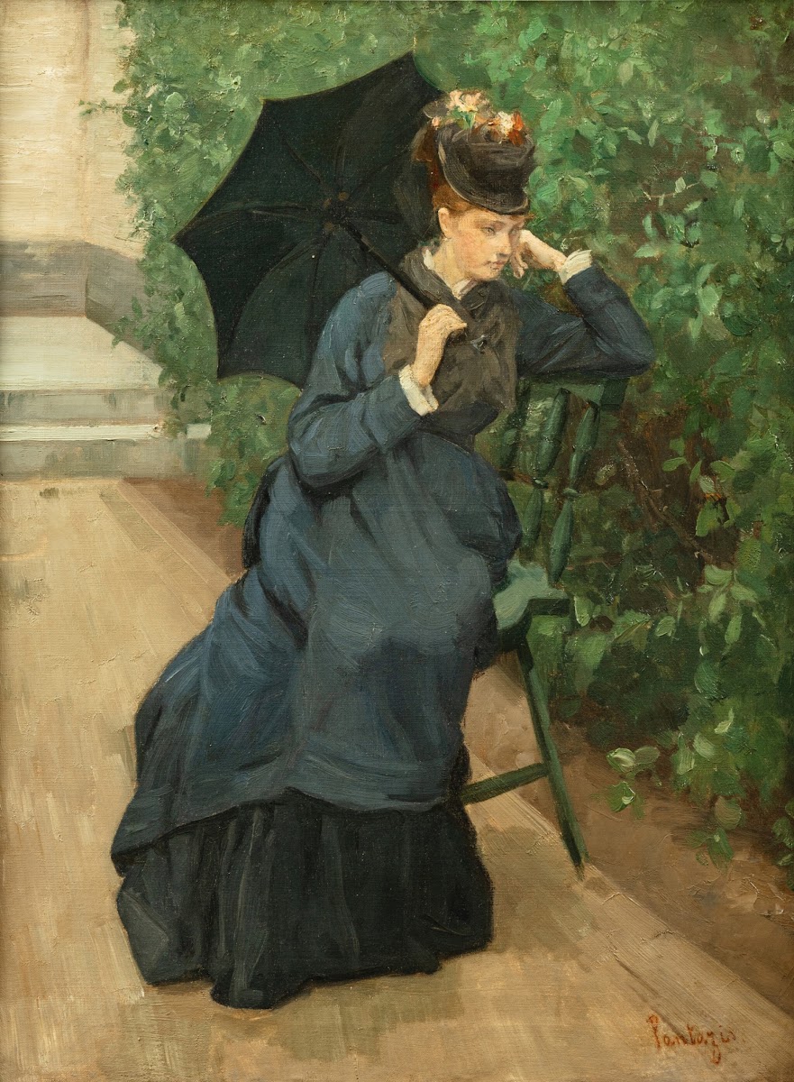 Woman with umbrella