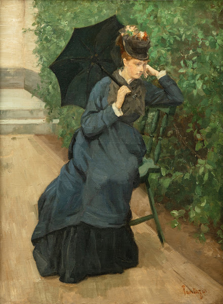 Woman with umbrella