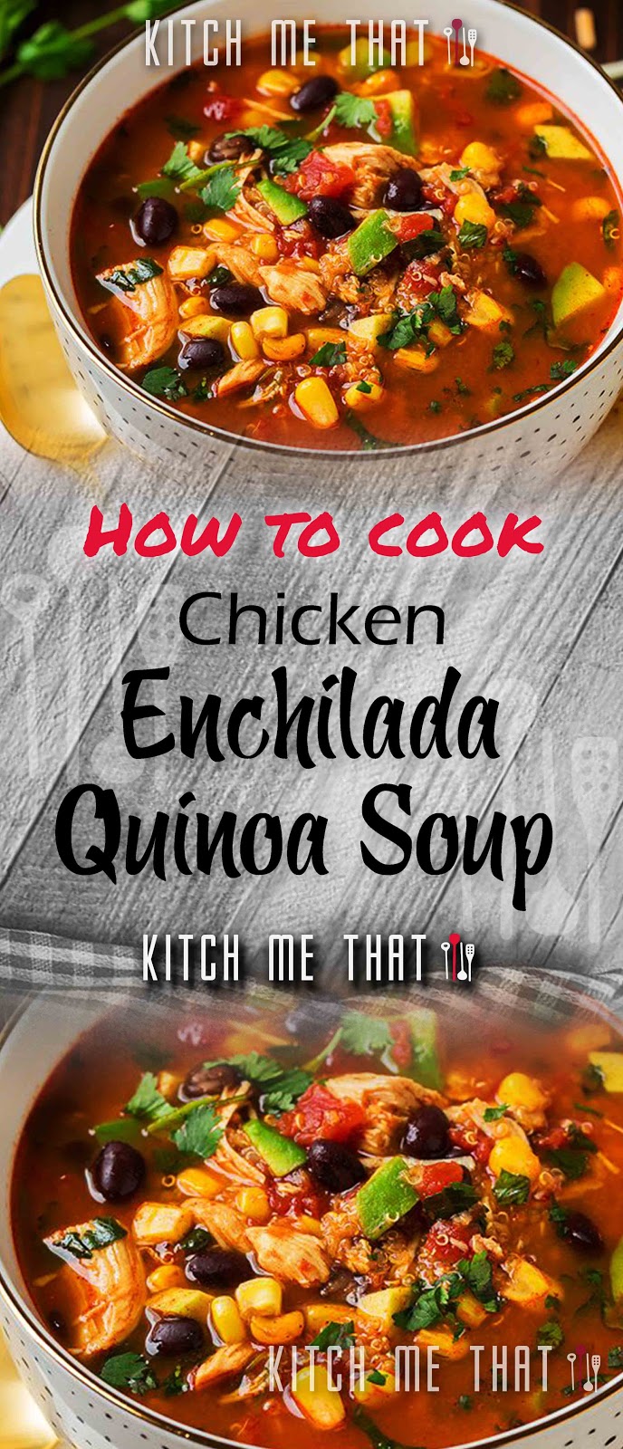 Slow Cooker Chicken Enchilada Quinoa Soup