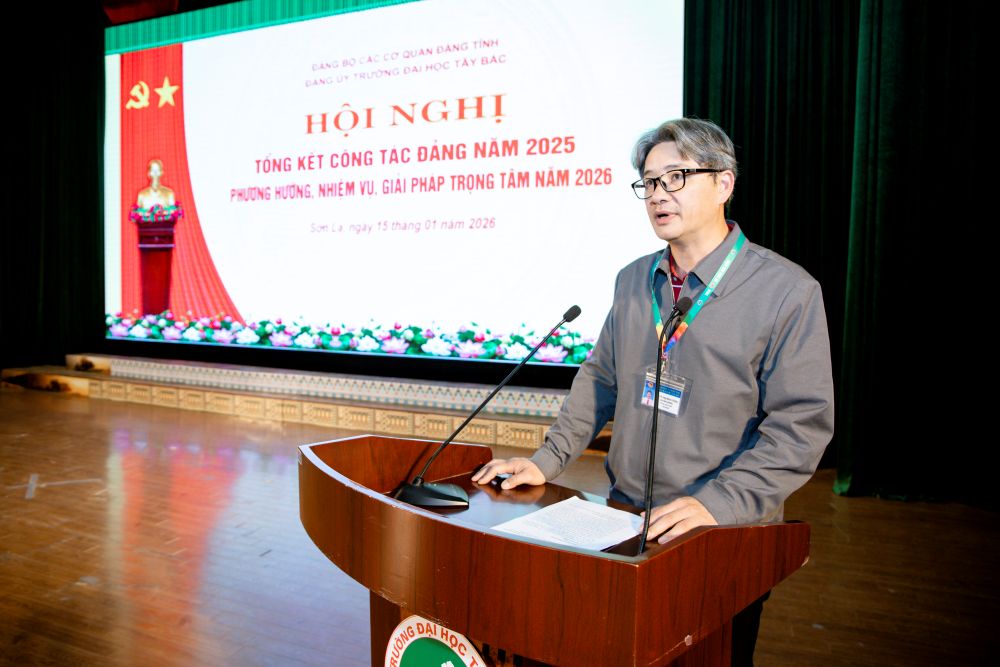 Trường Đại học Tây Bắc tổ chức Hội nghị tổng kết công tác Đảng năm 2025 và phương hướng nhiệm vụ năm 2026