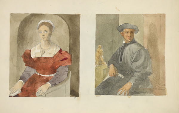 Young woman Young man 1840