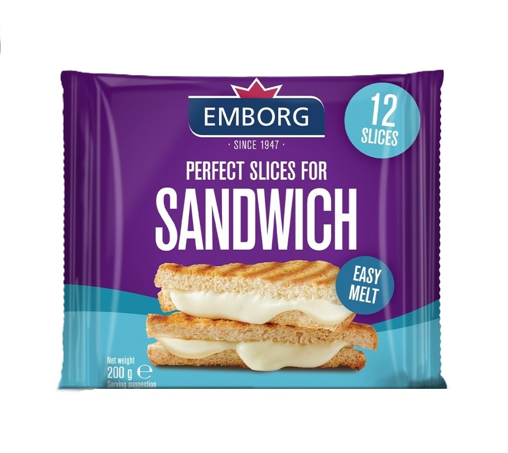 Emborg Sandwich Perfect Slice Cheese 12'S 200G