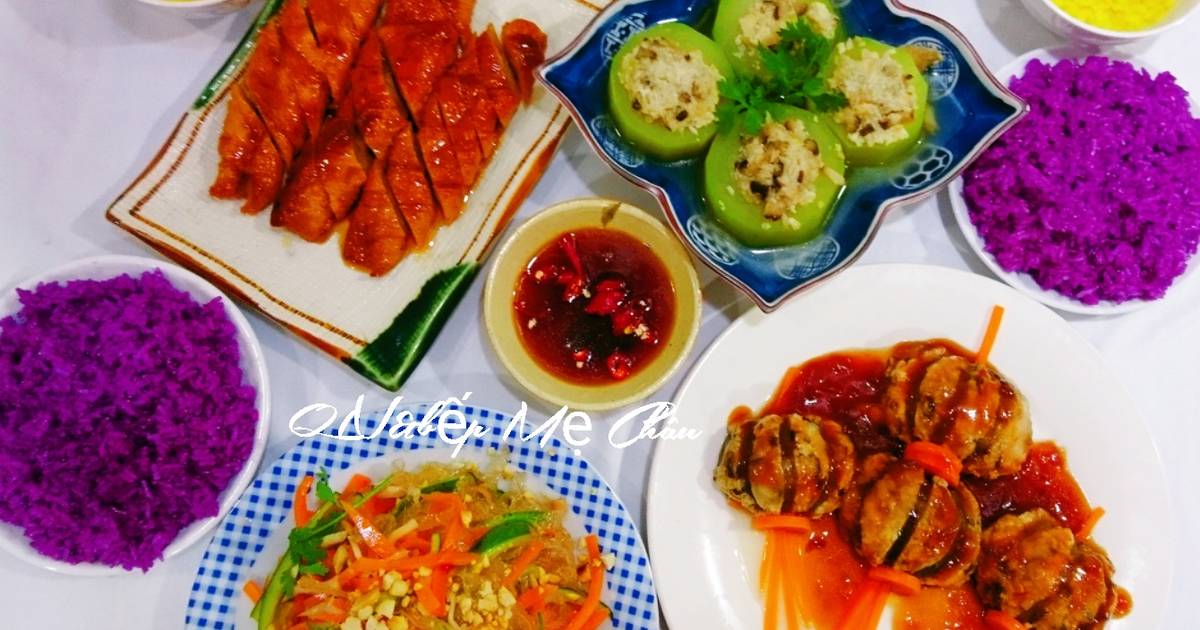 Mâm cơm chay cúng rằm tháng 4