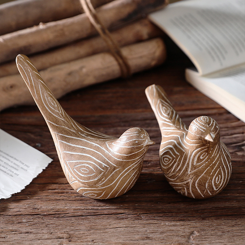 Vogelfigur aus Harz, modernes Design