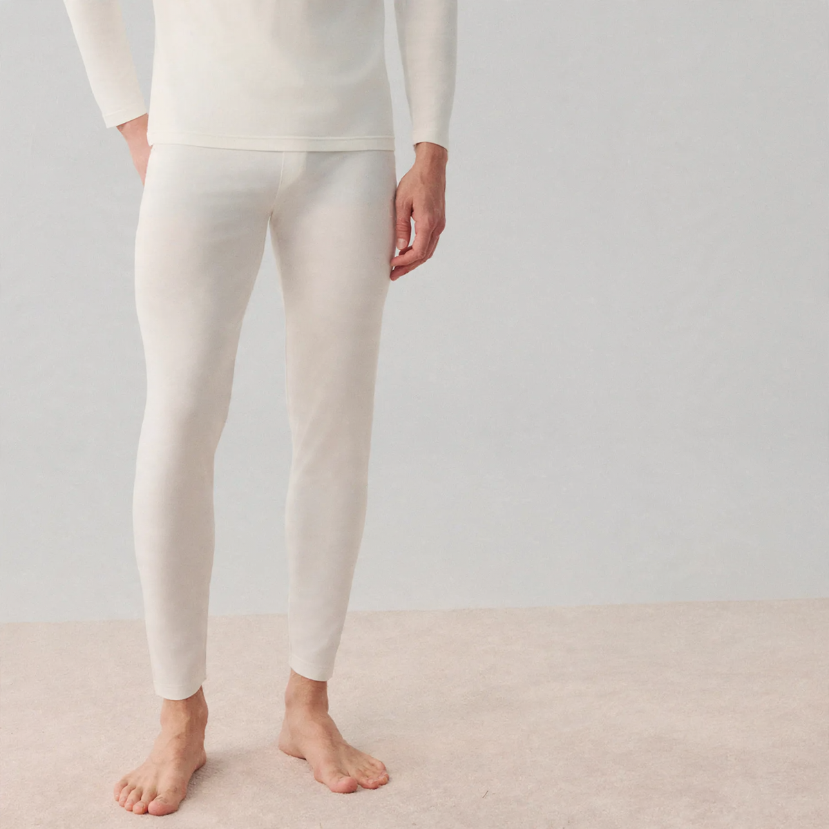 Men's Thermal Underwear Set, Modal, Round Neck