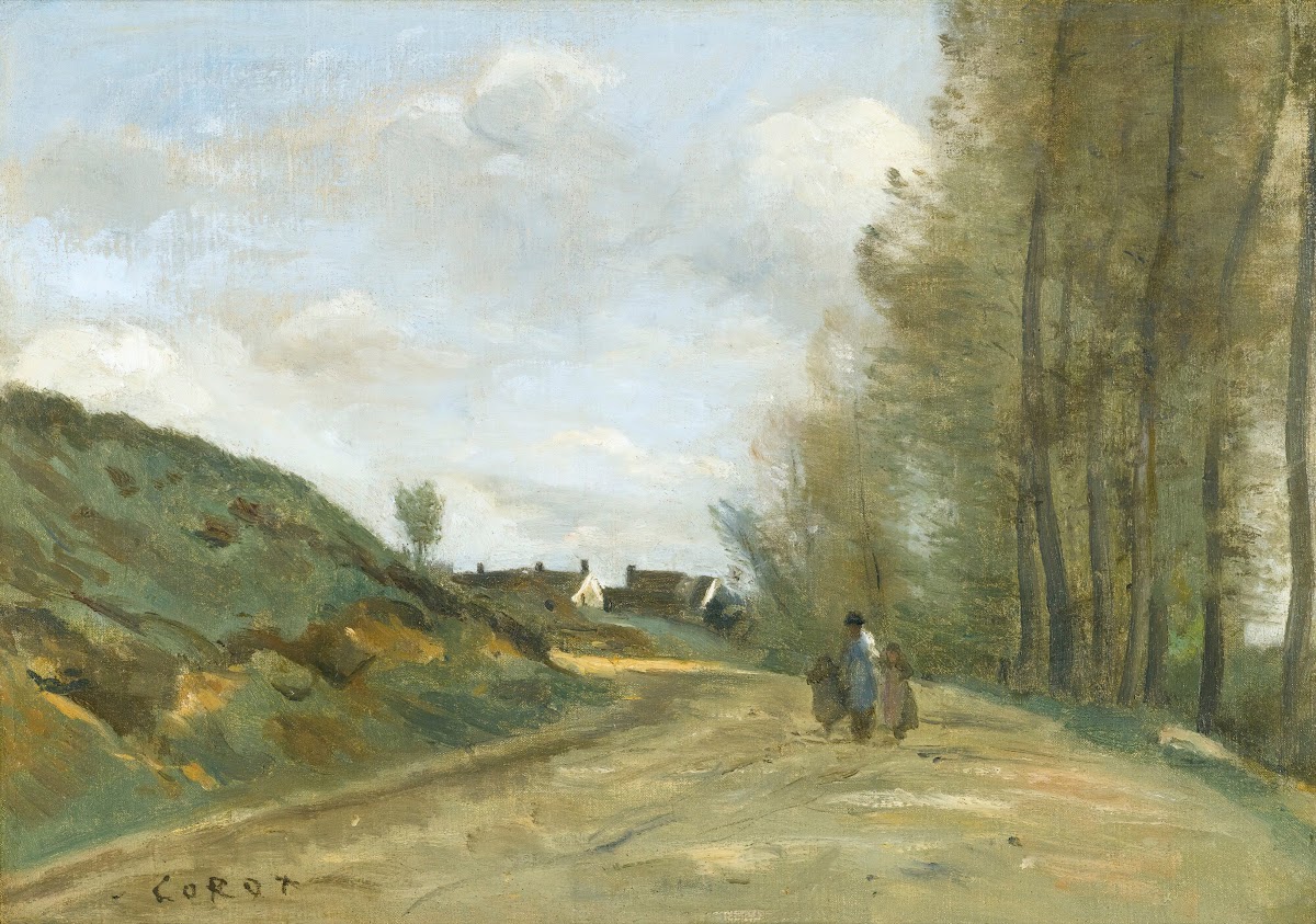 La Route De Gouvieux Près De Chantilly