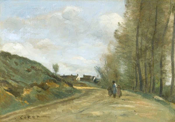La Route De Gouvieux Près De Chantilly