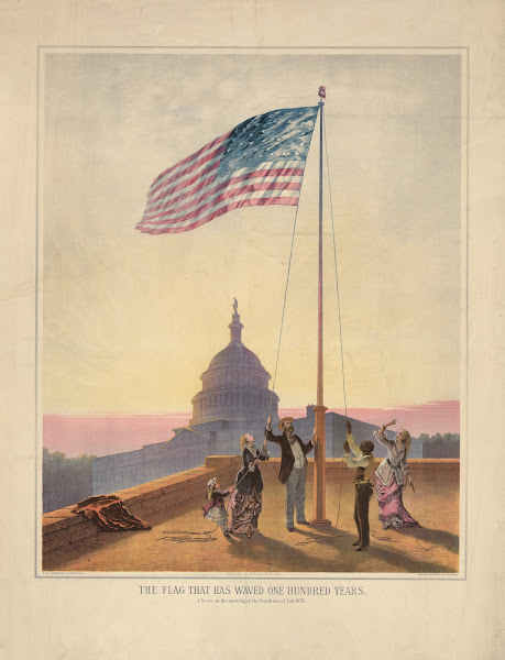 The flag that has waved one hundred yearsA scene on the morning of the fourth da