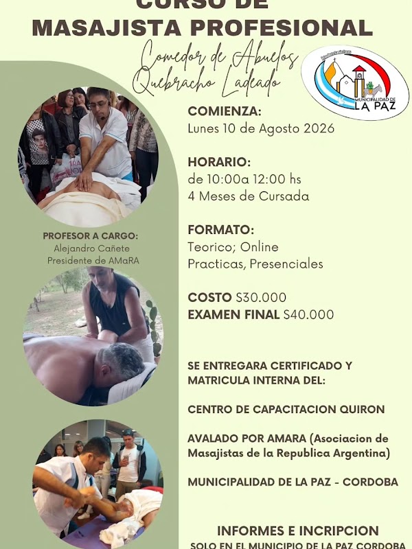 Curso de Masajista Profesional