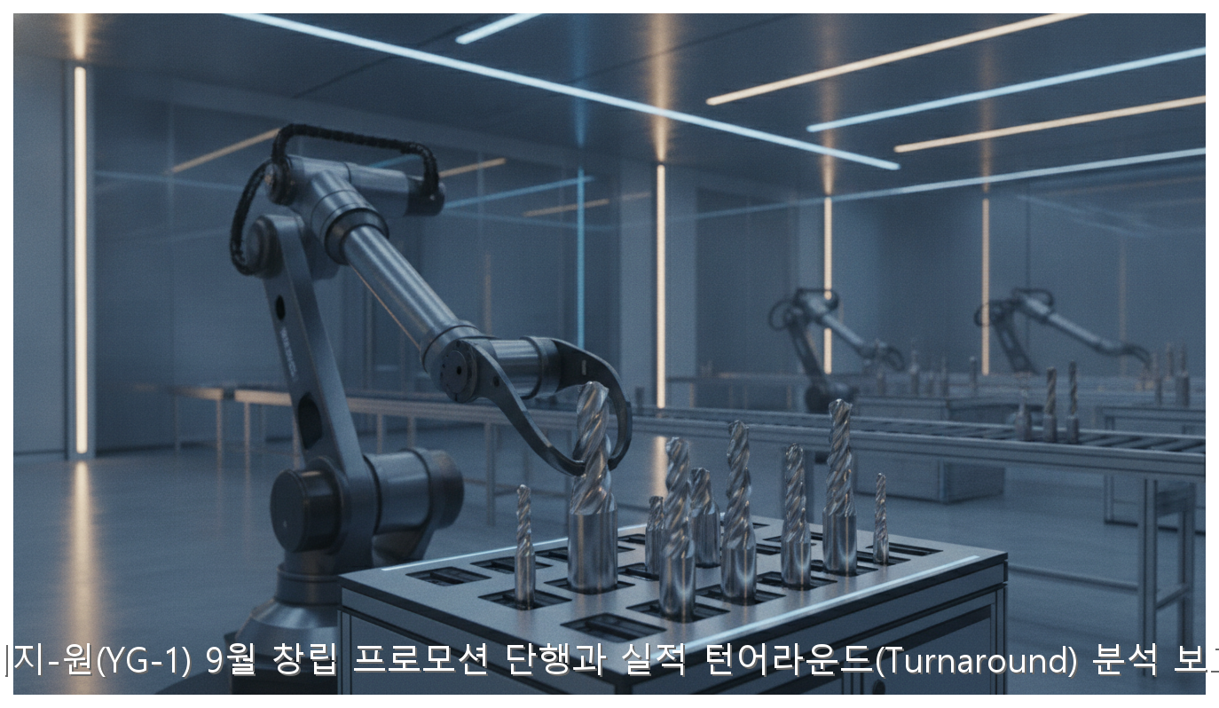 와이지-원(YG-1) 9월 창립 프로모션 단행과 실적 턴어라운드(Turnaround) 분석 보고서 핵심 안내 및 분석 인포그래픽 (4)