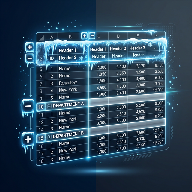 Freeze Panes, Split Và Group Trong Excel: Xem Bảng Lớn Không Bị Lạc
