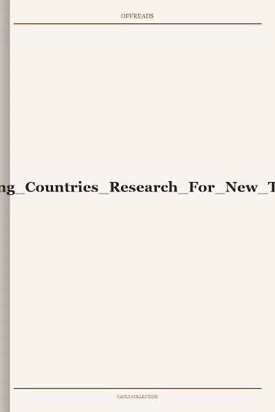 Roofing In Developing Countries Research For New Technologies 1974