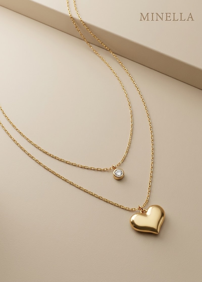 Heart Layered Necklace view 1