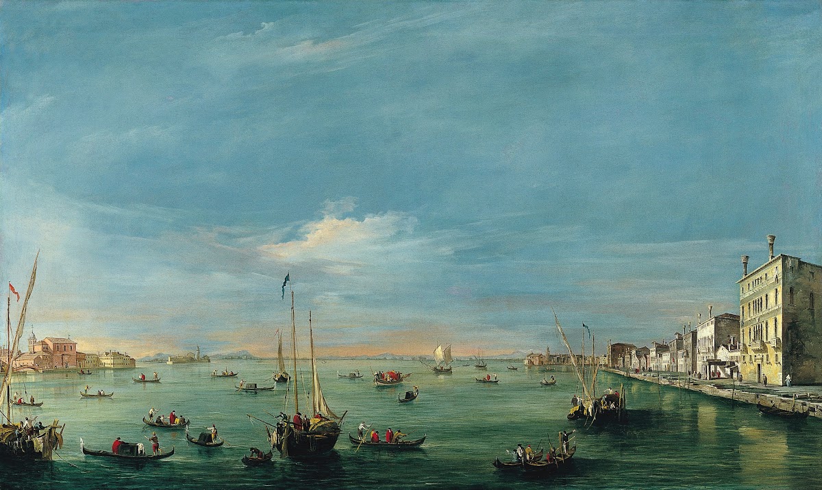 View of the Giudecca Canal and the Zattere 1757 1758