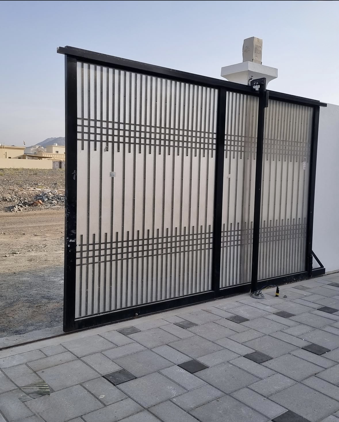 Custom pedestrian gate steel Fujairah UAE — Al Taher