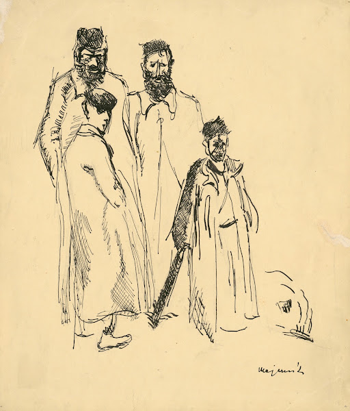 Drawing for the Short Story The Wise Mens Well from Selma Lagerlöf 1930 1939