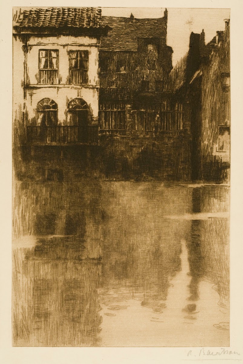 Old Houses on the Waterfront ca 1901