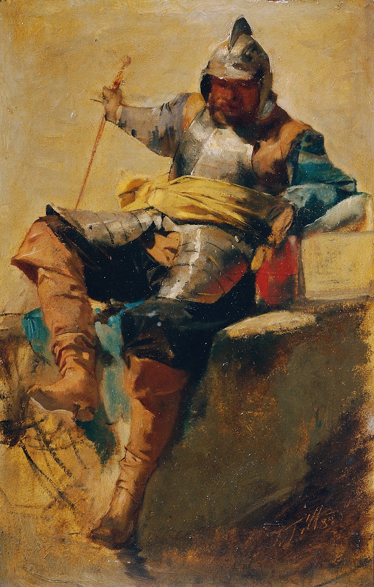Mann in Rüstung des 17 Jahrhunderts 1889